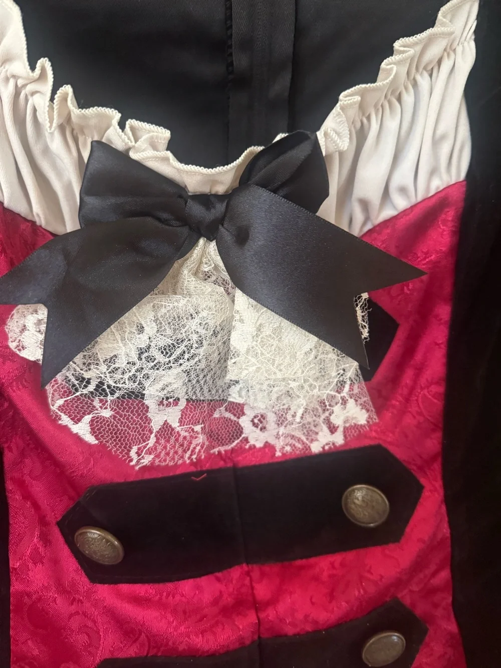 Spirit Halloween Charming Pirate Captain Size Medium - Picture 3 of 4